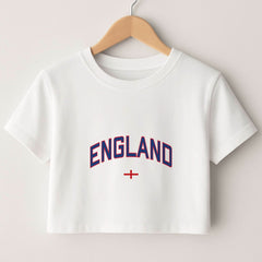 England Team Kit Crop Top