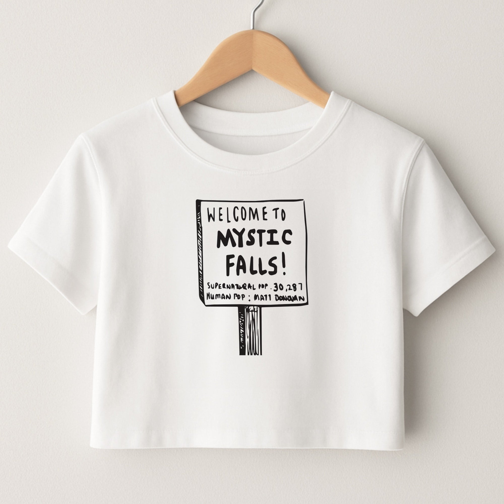 Welcome to Mystic Falls - VD Crop Top