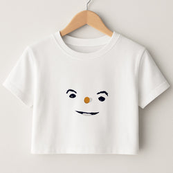Snowman Crop Top