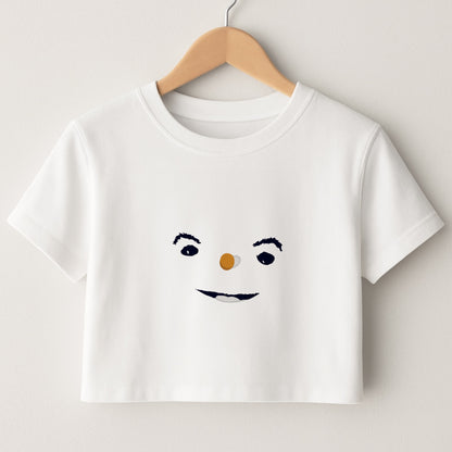 Snowman Crop Top