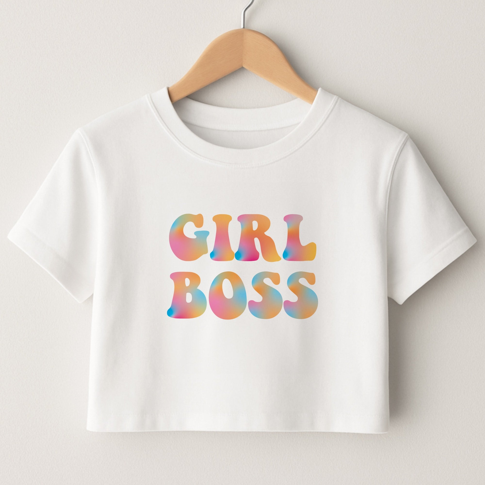 Girl Boss - Aesthetic Quote Crop Top