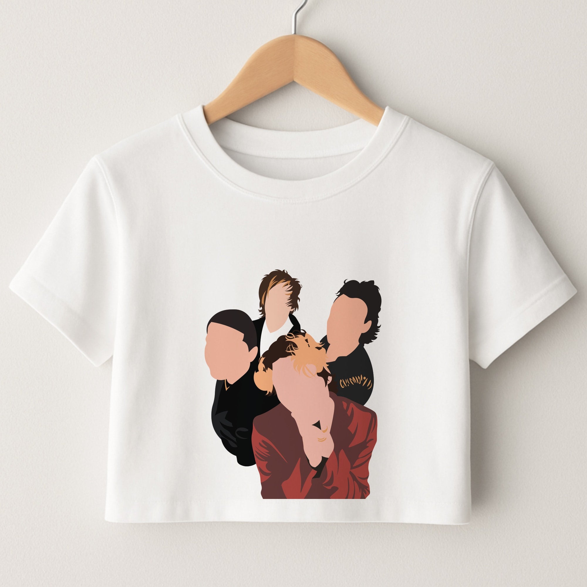 Group Photo Crop Top