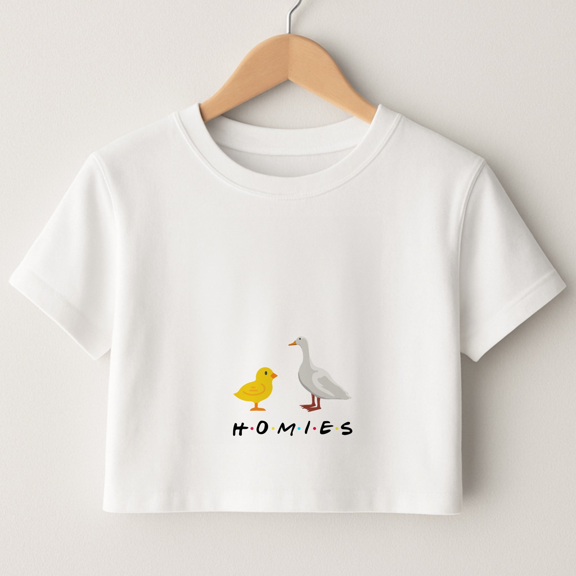 Homies Chick And Duck Crop Top