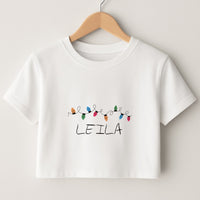 Fairy Lights - Personalised Stranger Crop Top