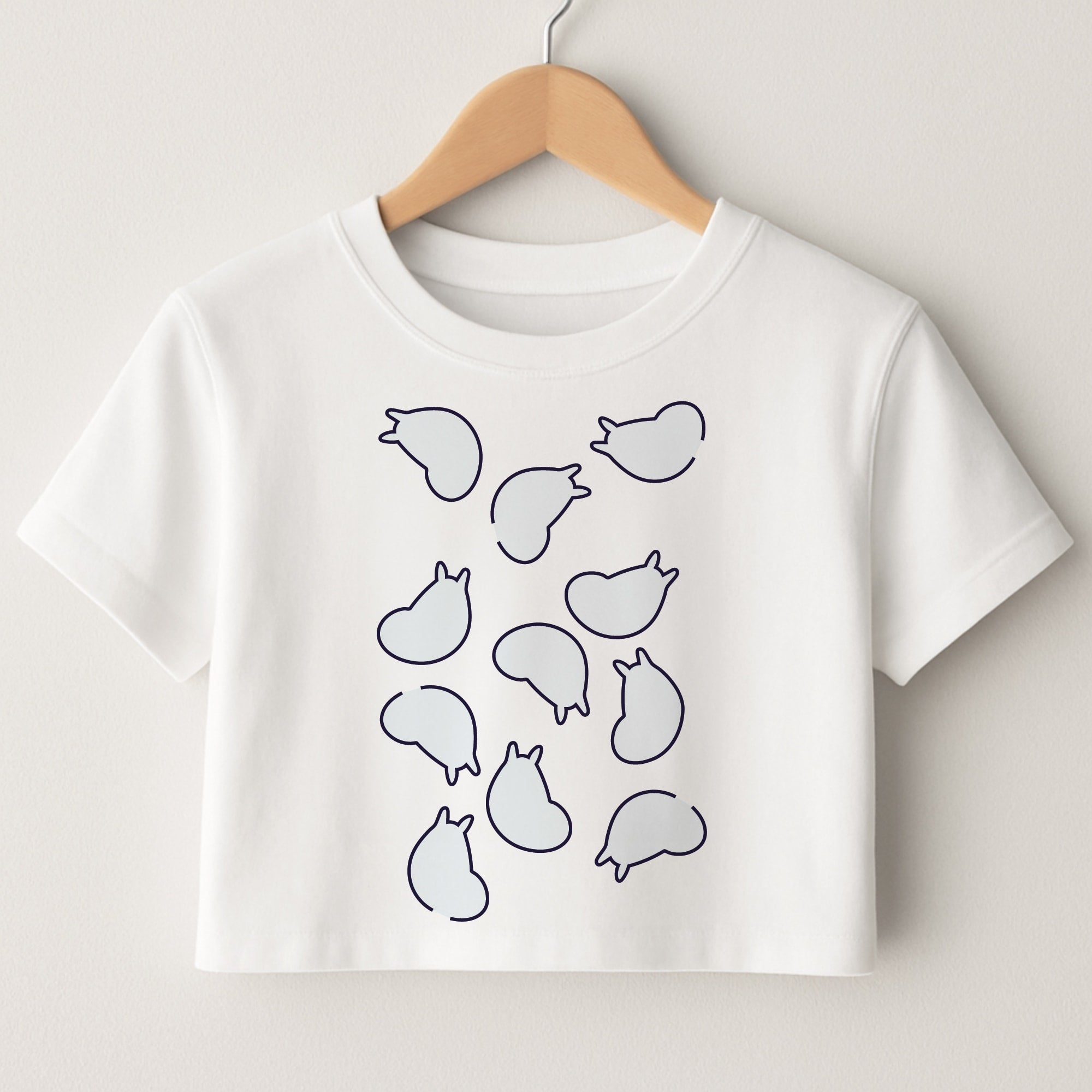 Moom Pattern Crop Top