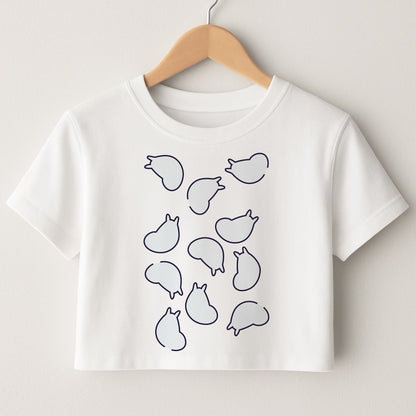 Moom Pattern Crop Top