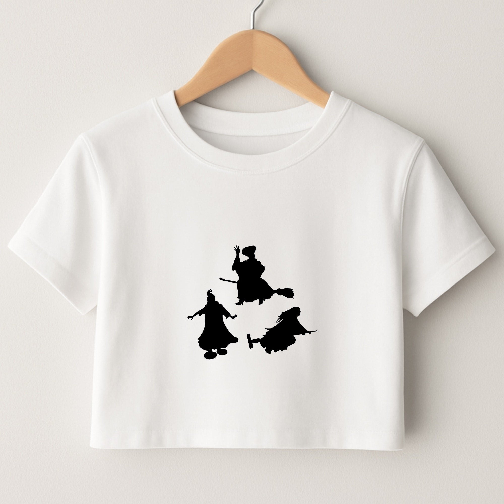 Witches Outline - Hocus Halloween Crop Top