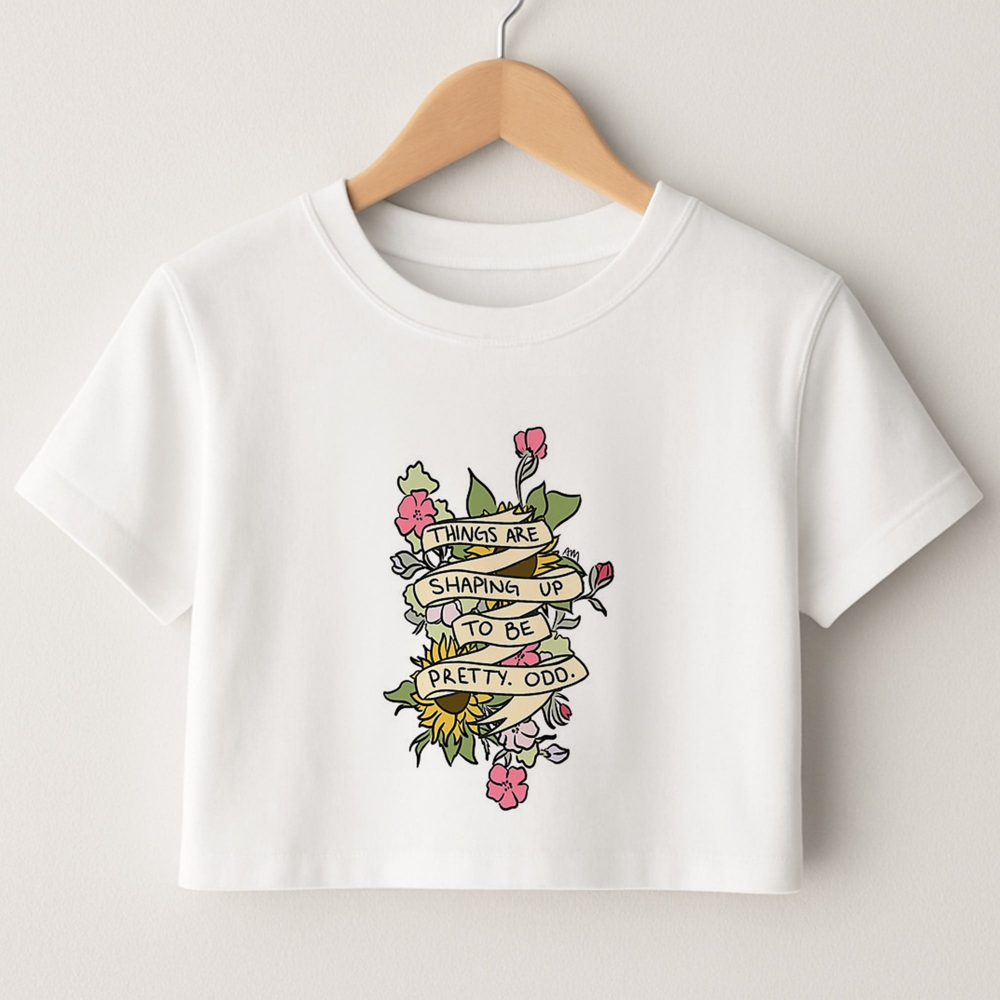 Things are Shaping up to be Pretty Odd Crop Top
