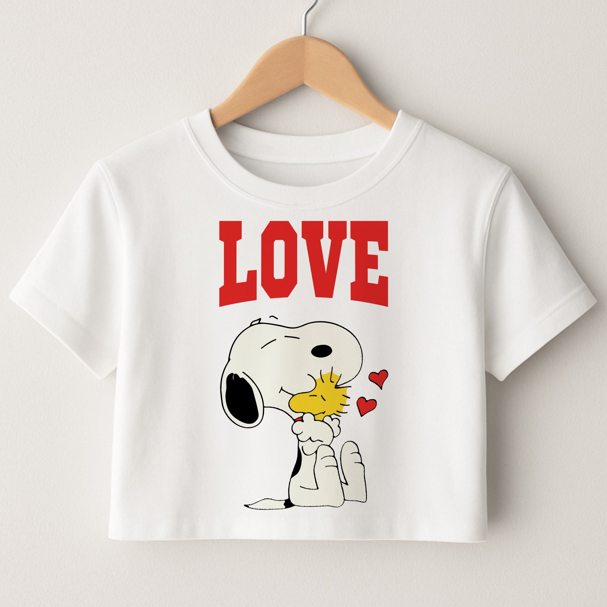 Love Cartoon Beagle  Crop Top