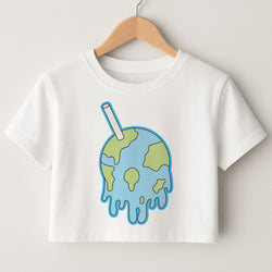 Straw - Juice Crop Top