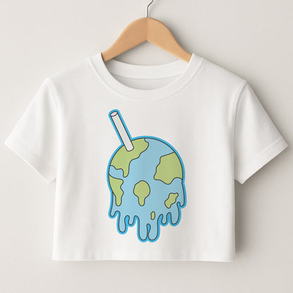 Straw - Juice Crop Top