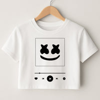 Helmet DJ Album Cover Crop Top