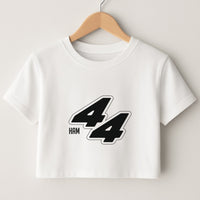 Dark Red Retro 44  Crop Top