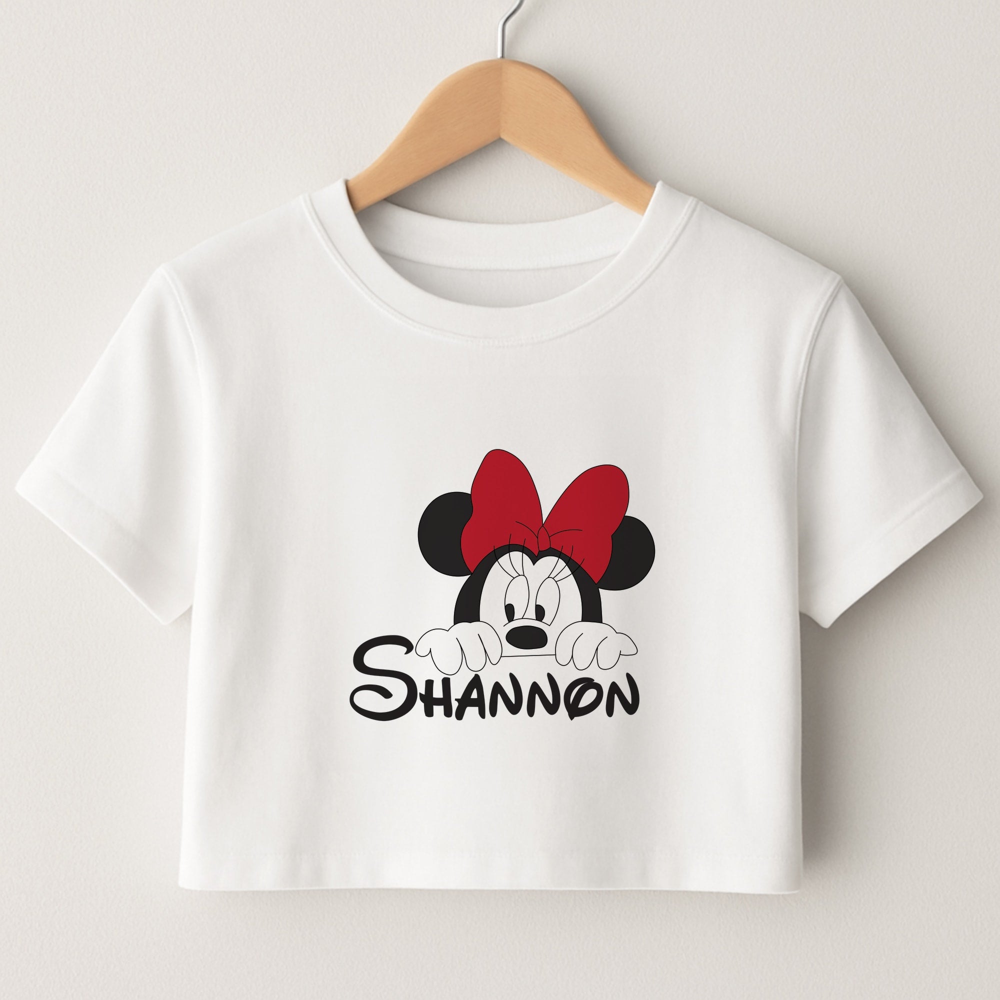 Minnie Mouse - Personalised Fairytale Crop Top