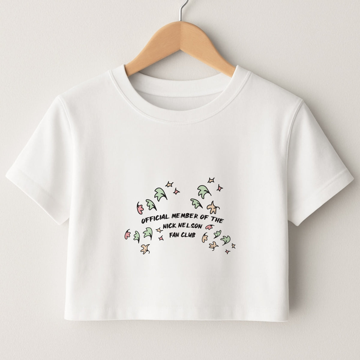 Official Member Of The Nick Nelson Fan Club - Heart TV Crop Top