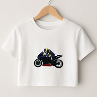 Purple Motorbike - Motorbike Crop Top