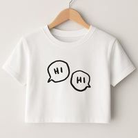 Hi Hi - Heart TV Crop Top