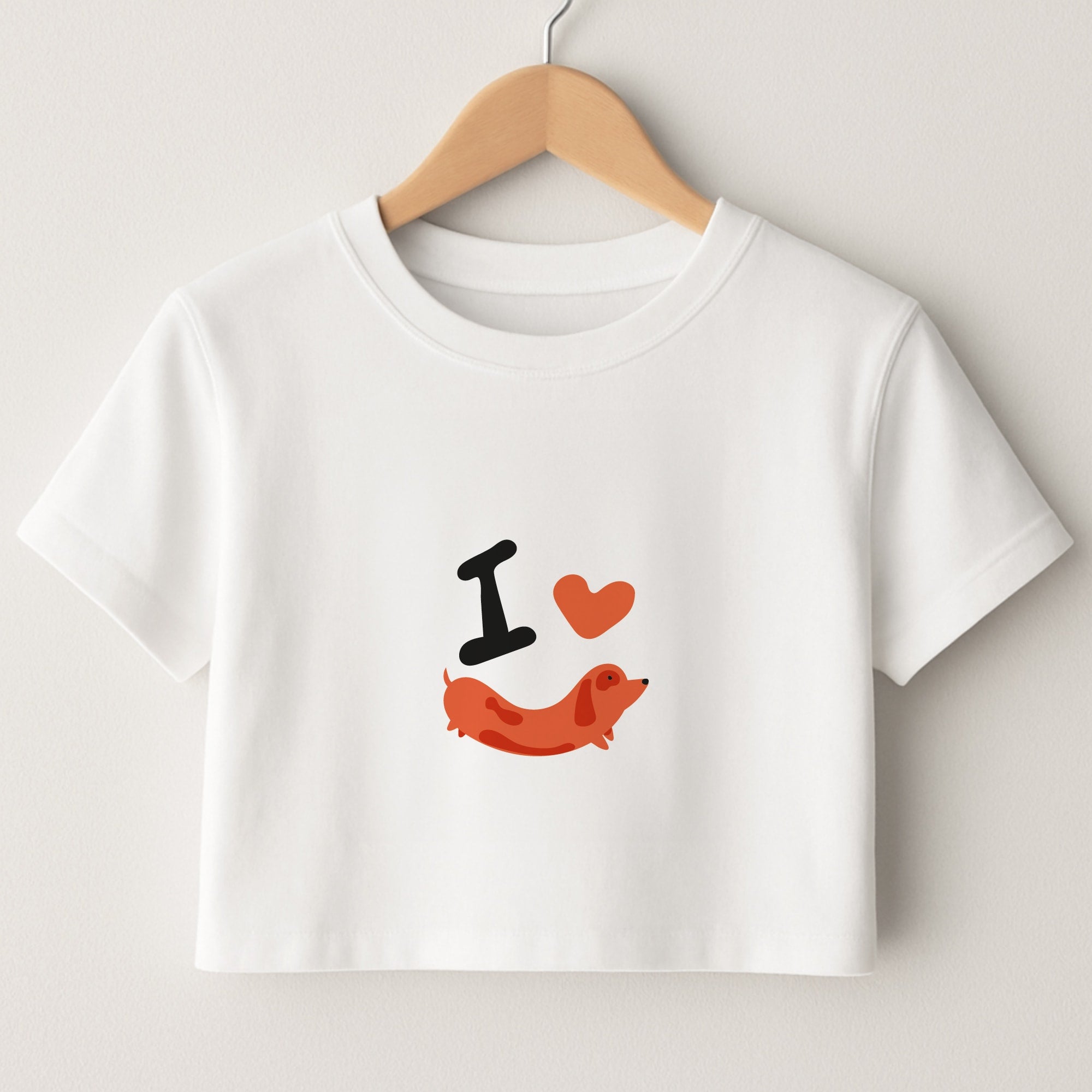 I love Dachshunds Crop Top