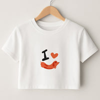 I love Dachshunds Crop Top