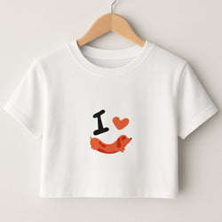 I love Dachshunds Crop Top