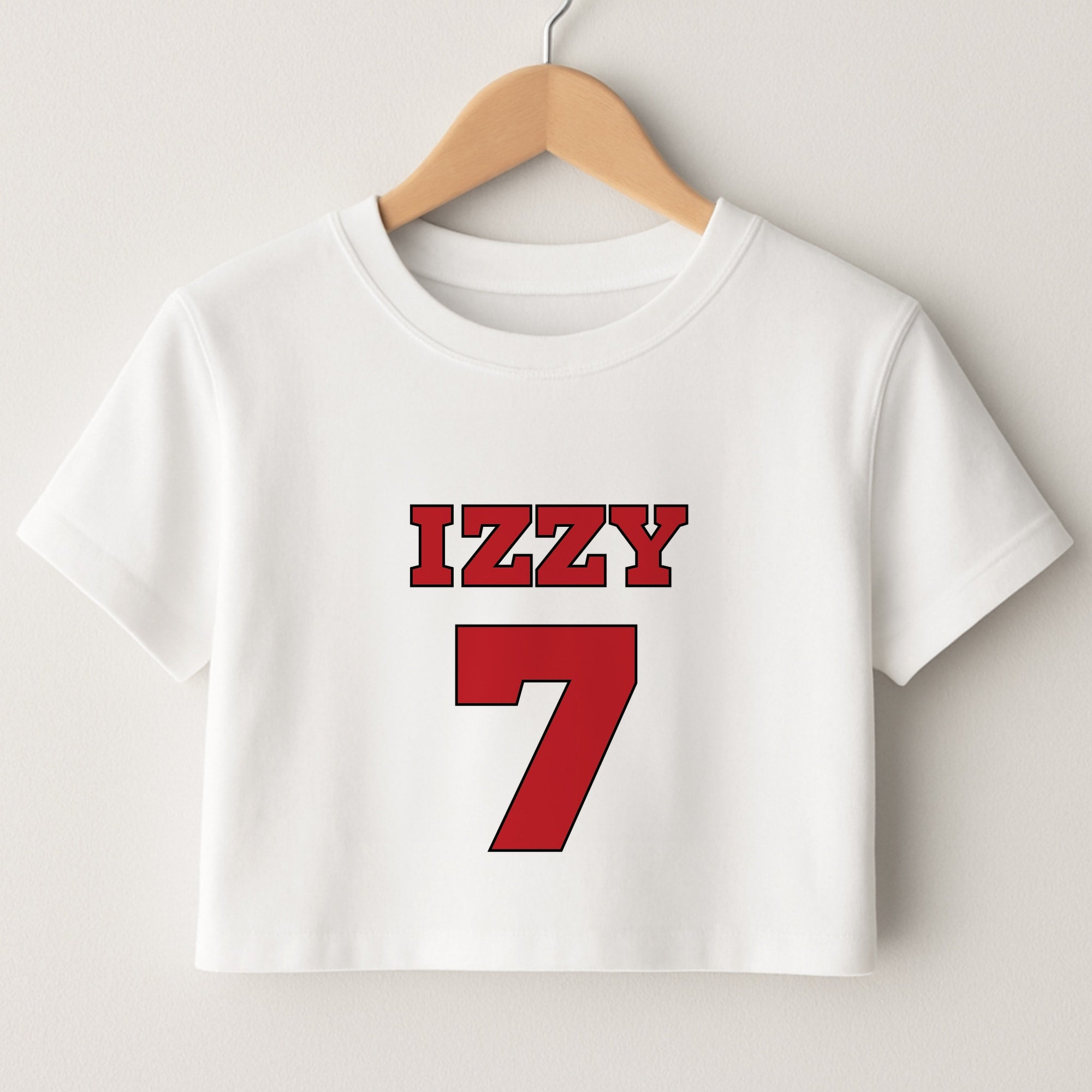 Black And White Stripes - Personalised Football   Crop Top