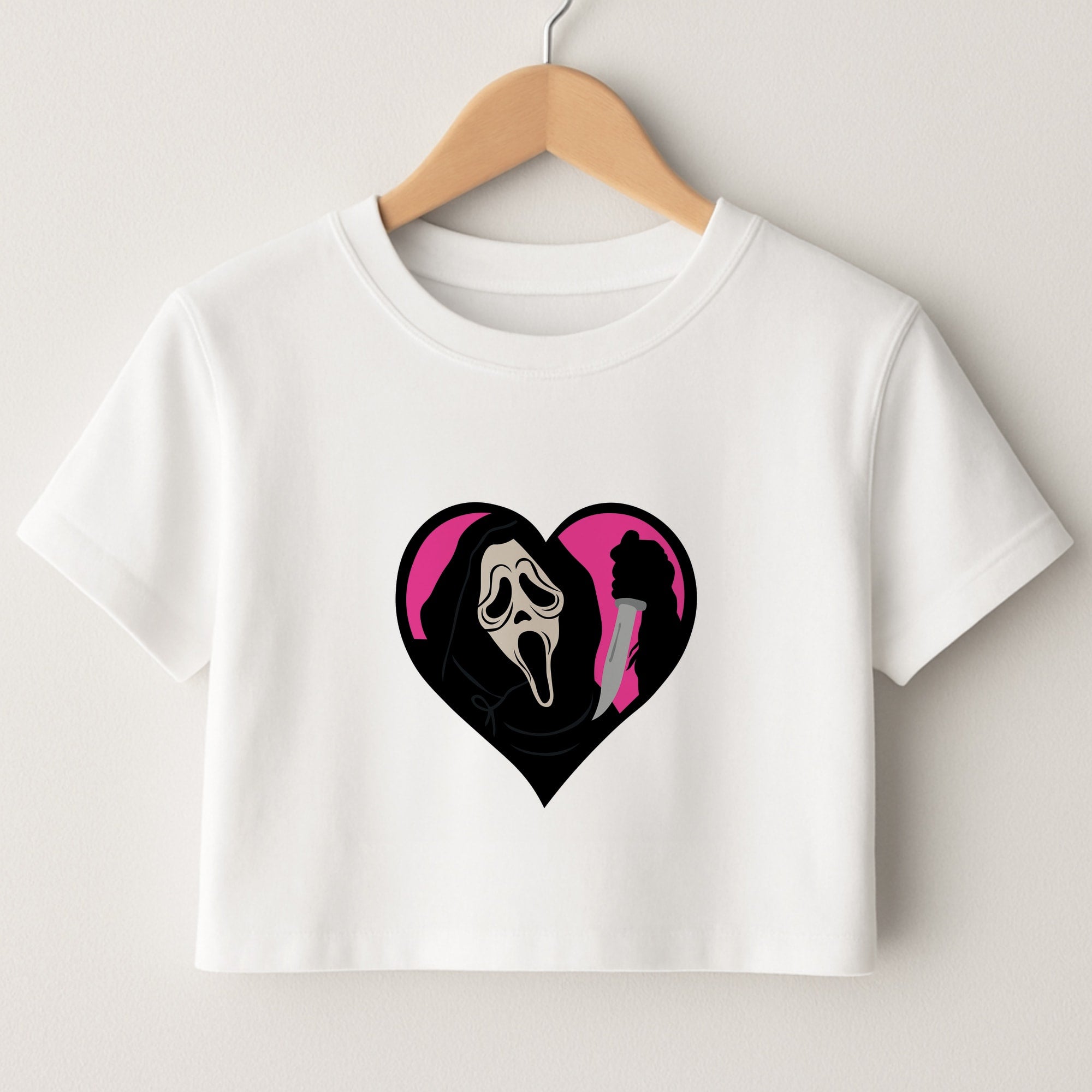 Heart face - Halloween Crop Top