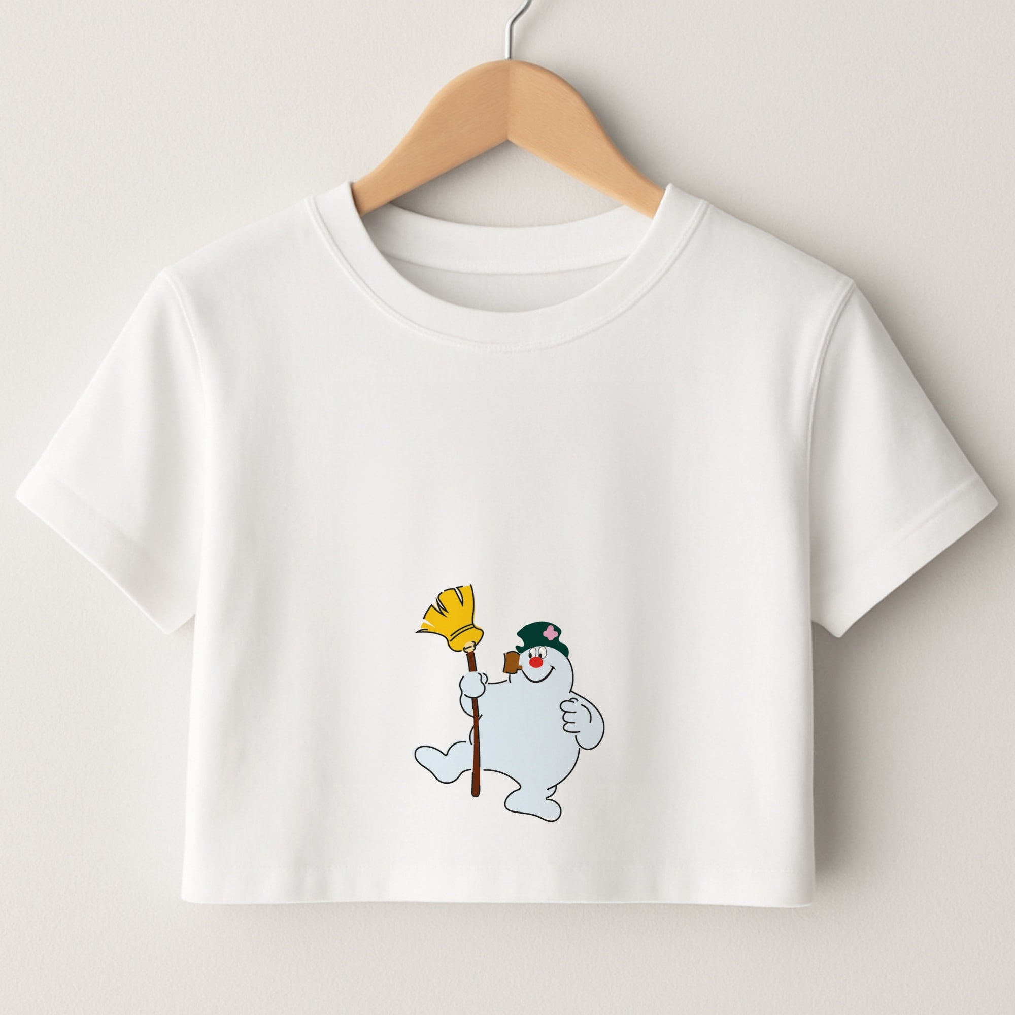 Broom - Snowman Crop Top