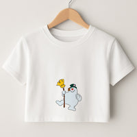 Broom - Snowman Crop Top