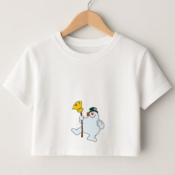 Broom - Snowman Crop Top