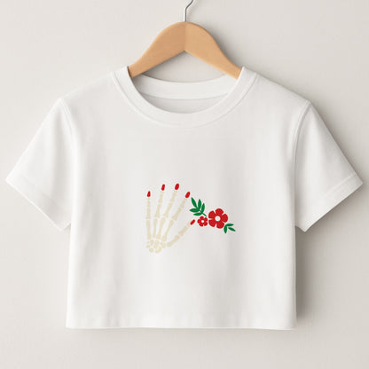 Halloween Pattern 15 Crop Top
