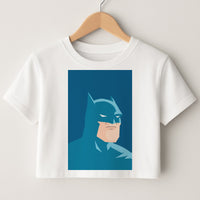 Blue Bat Superhero Crop Top