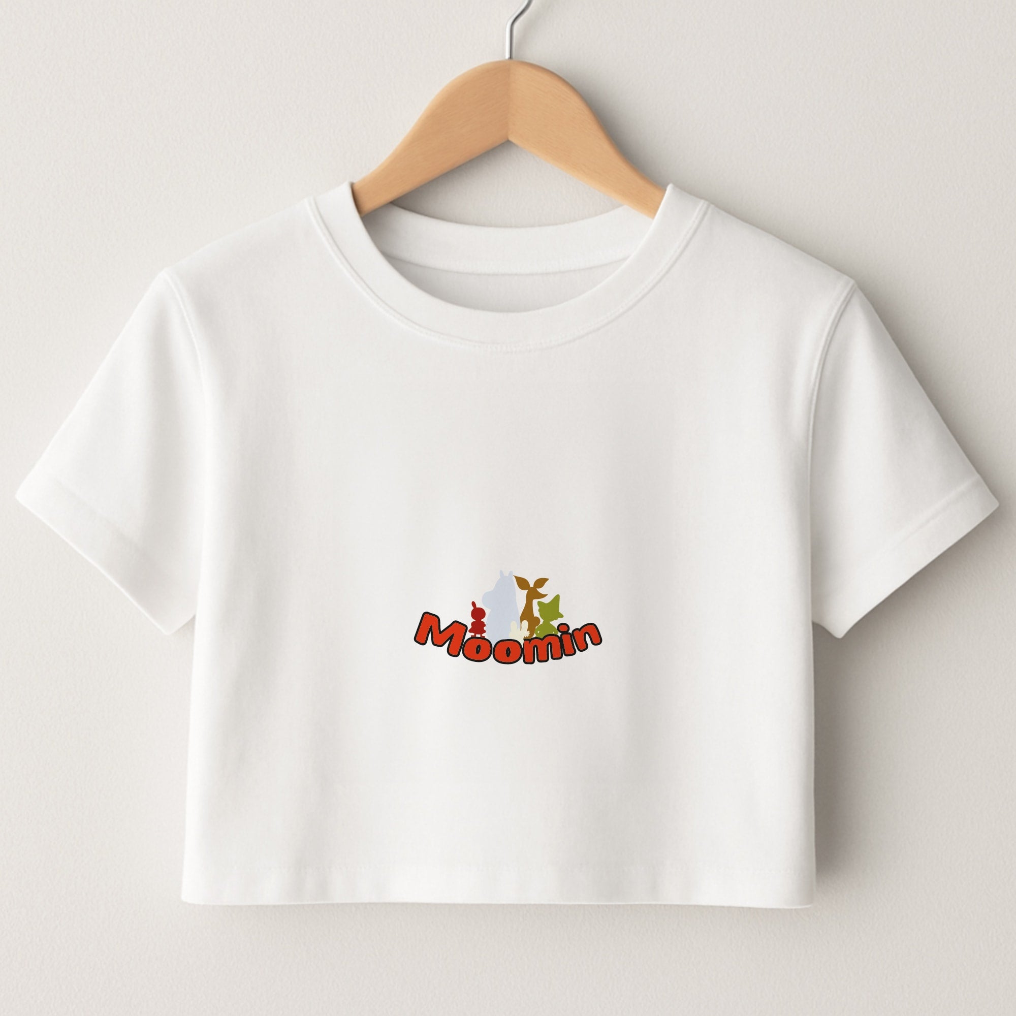 Moom Text Crop Top