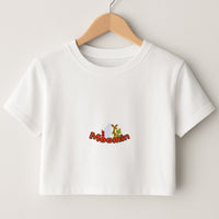 Moom Text Crop Top
