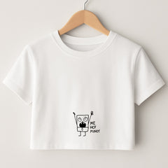 Doodlebob Me Hoy Minoy Crop Top