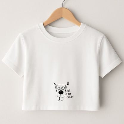 Doodlebob Me Hoy Minoy Crop Top