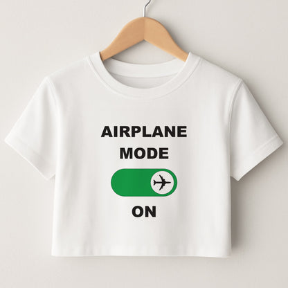 Airplane Mode On - Travel Crop Top