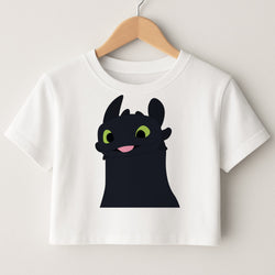 Black Fury Dragon Crop top