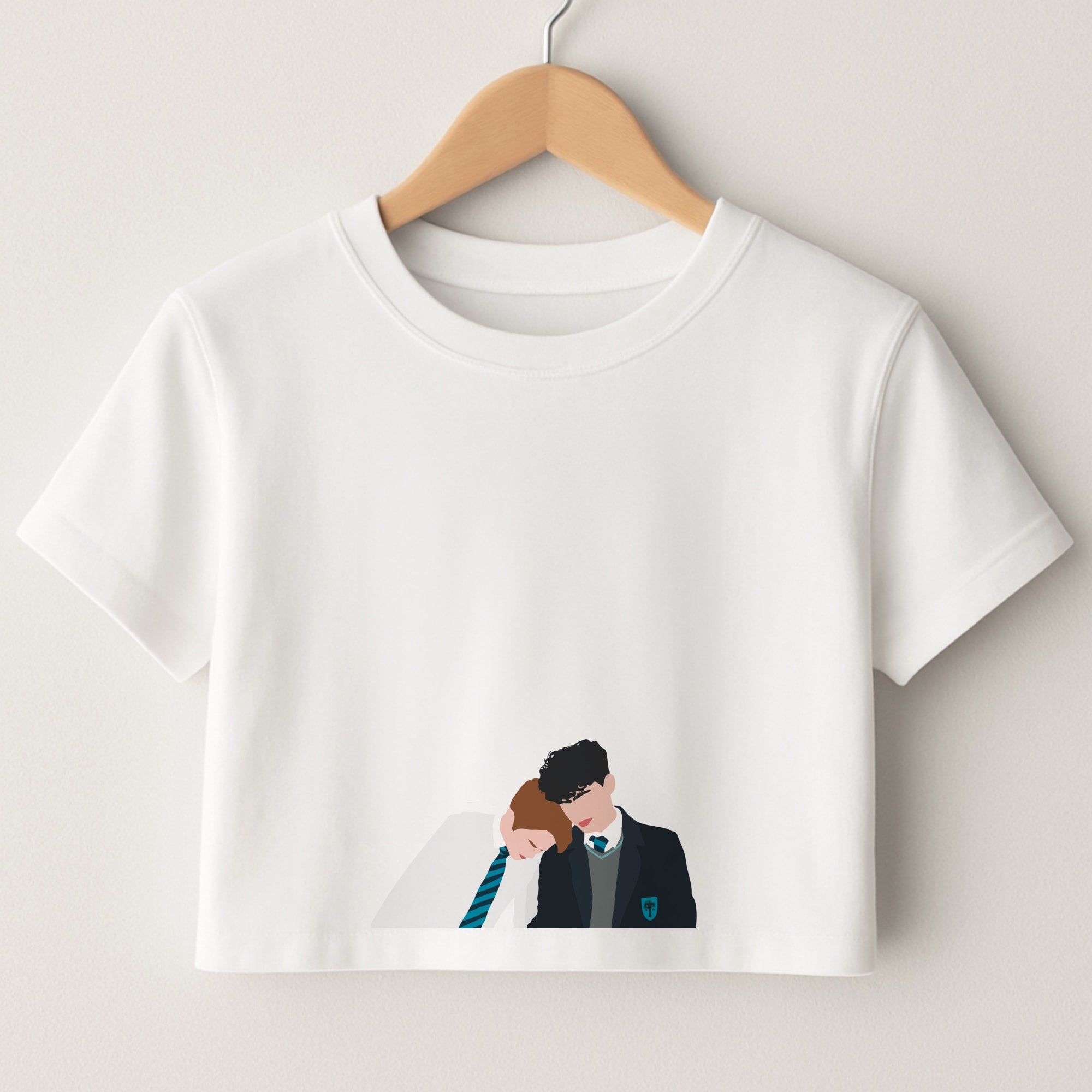 Nick And Charlie School Clothes - Heart TV Crop Top