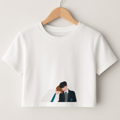 Nick And Charlie School Clothes - Heart TV Crop Top