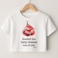 Scared The Baby Cheeses Out Of Me Crop Top