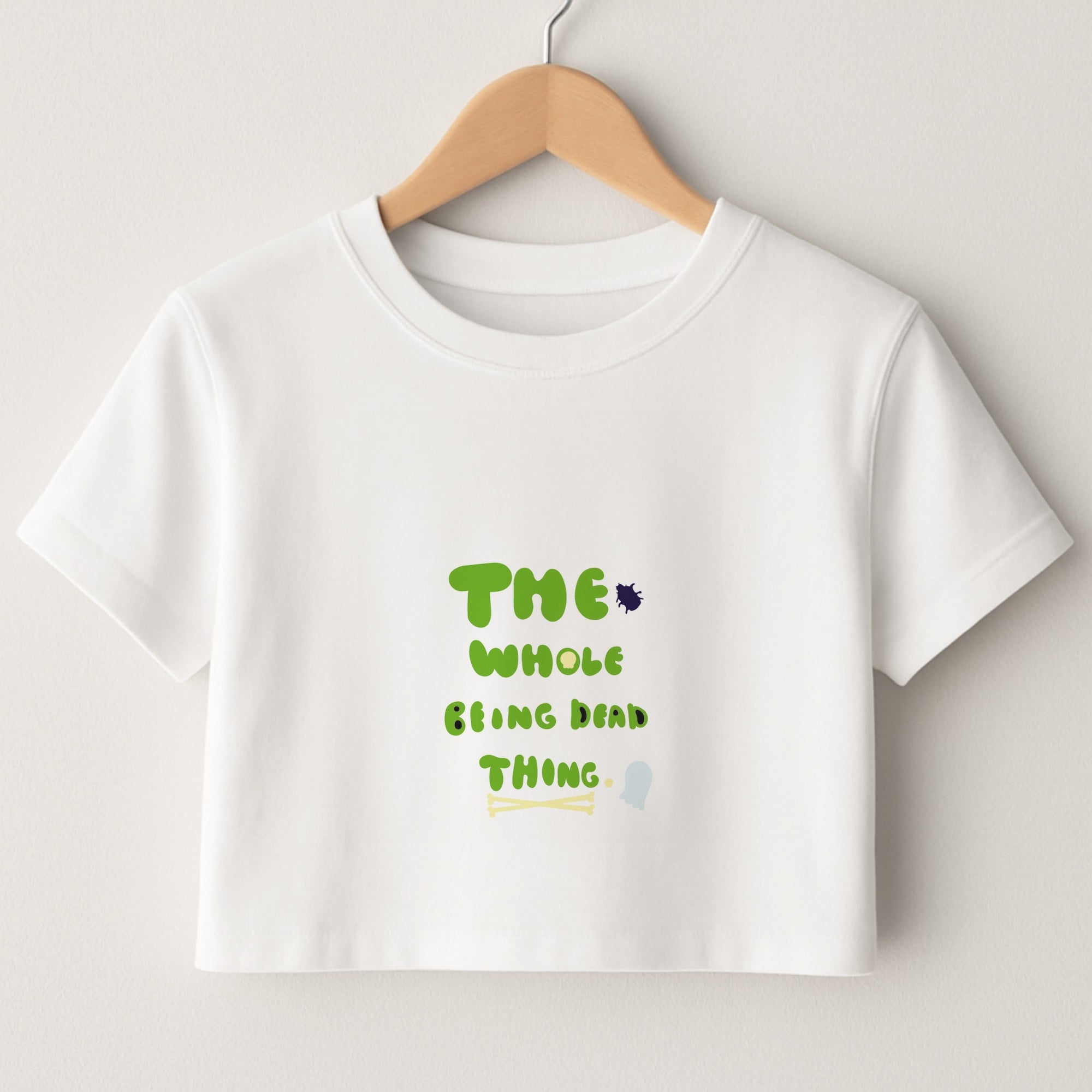 The Whole Being Dead Thing - Beetle Halloween Crop Top