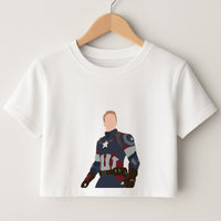 Captain America Crop Top