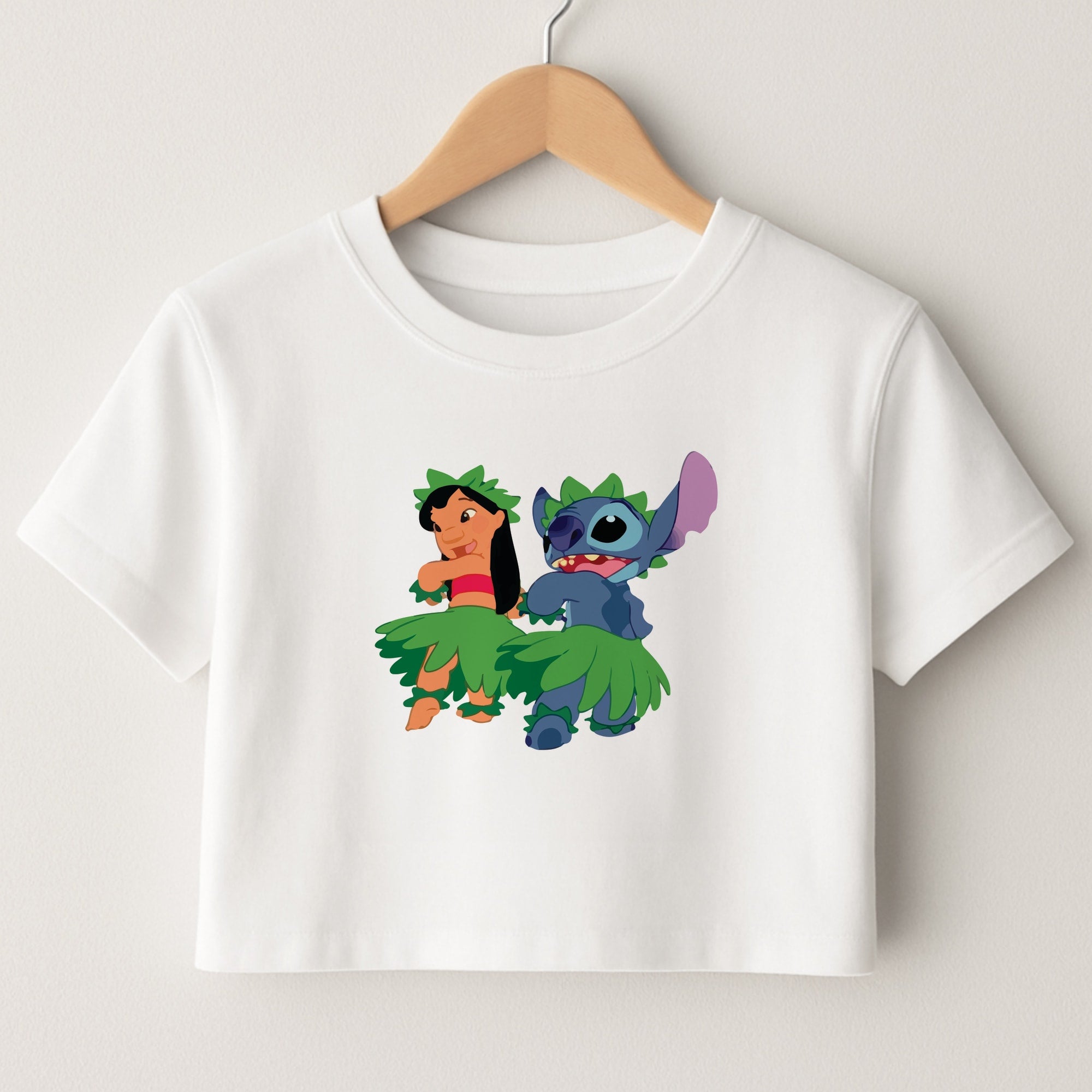 Lilo And Alien Blue Hoola Crop Top