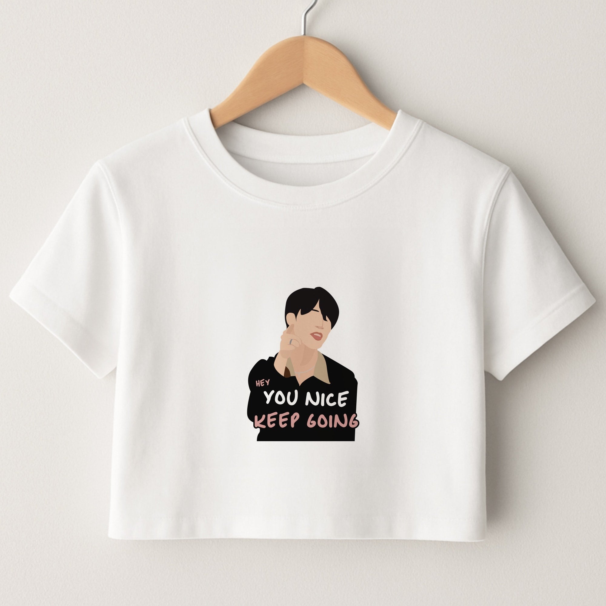 You Nice Keep Going - K Pop Crop Top