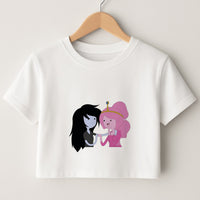 Marceline And Bubblegum Crop Top