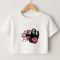 No You Hang Up - Halloween Crop Top
