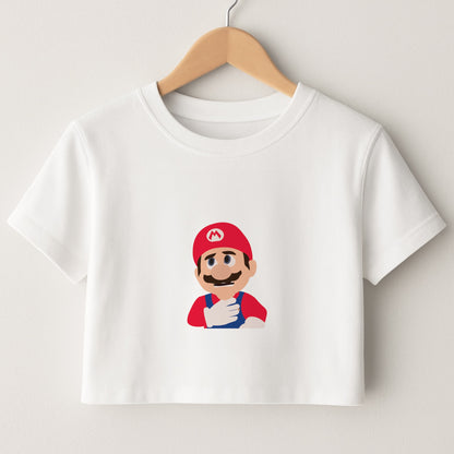 Worried Mario Crop Top
