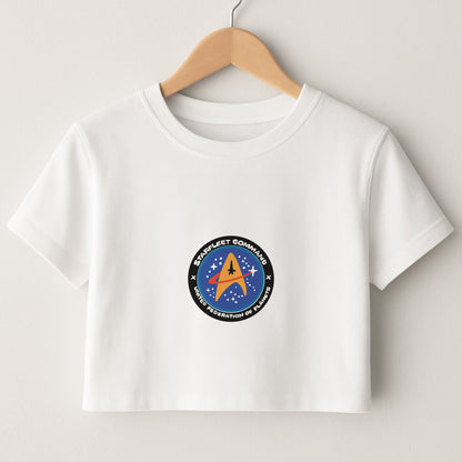 Starfleet command Crop Top