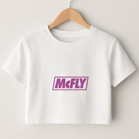 Yellow And Purple - McBand Crop Top