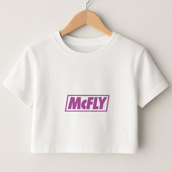 Yellow And Purple - McBand Crop Top